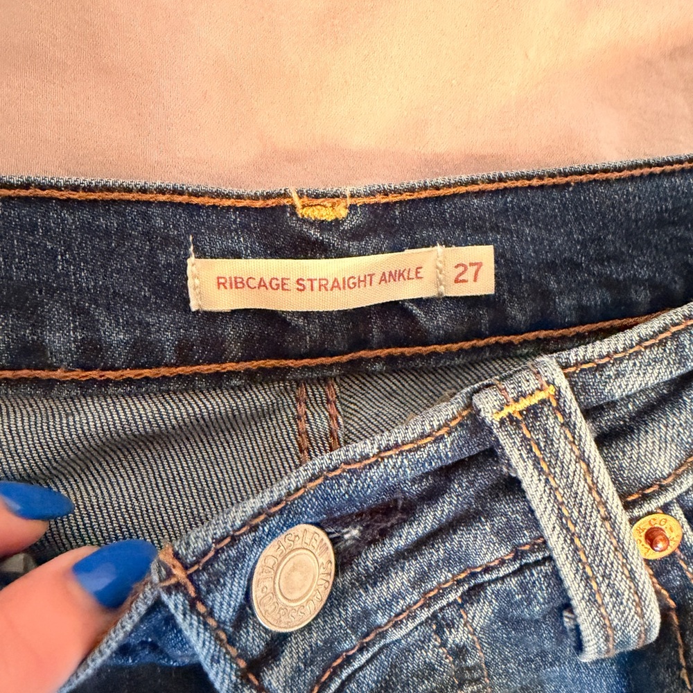 Signature by Levi Strauss Light Blue High Rise Straight Jeans - Picture 8 of 8